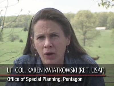 t. Col. Karen Kwiatkowski explains the locations of America oil bases overseas.

The Middle-East holds 70% of the worlds oil reserves while North America and Europe will run out of oil in 2010 at their current rate of production. Current technologi