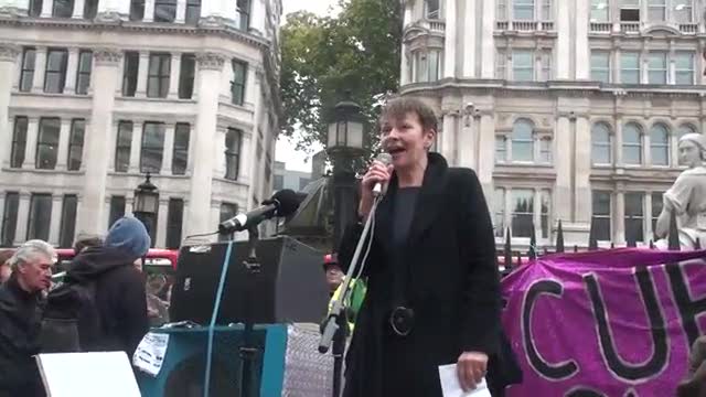 Caroline Lucas speaking at St Pauls November 5th

occupylsx