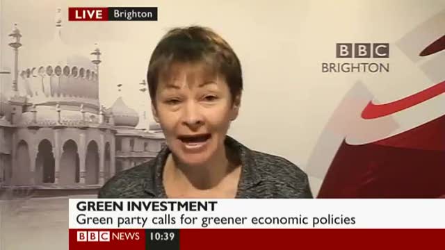 Green investment vs quantitative easing discussion on BBC 9th Feb