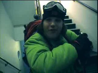 Spoof on touching the void about going up stairs