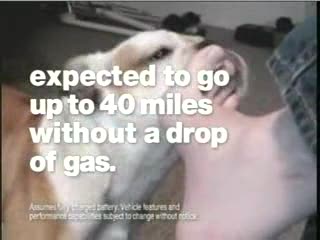 Chevrolets infamous dog lick advert for the forthcoming Volt Electric Car