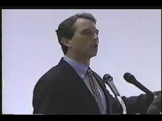 n this speech at the University of Charleston WV in 2002 Kennedy talks about his environmental activism and how fighting corporate polluters and making government enforce laws can stop the destruction of natural resources which he says are God-given 